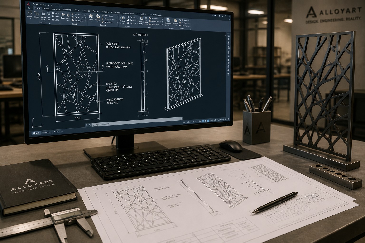 Részletes műszaki tervek és 3D modellek